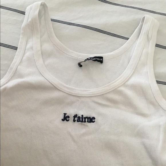 Brandy Melville Tops - Je t’aime Brandy Melville sheena tank top
